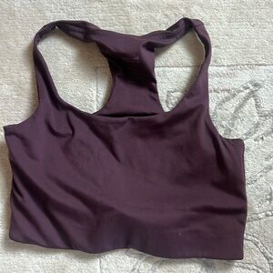 Girlfriend collective Paloma sports bra in plum M